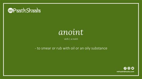 anoit|anoint verb .